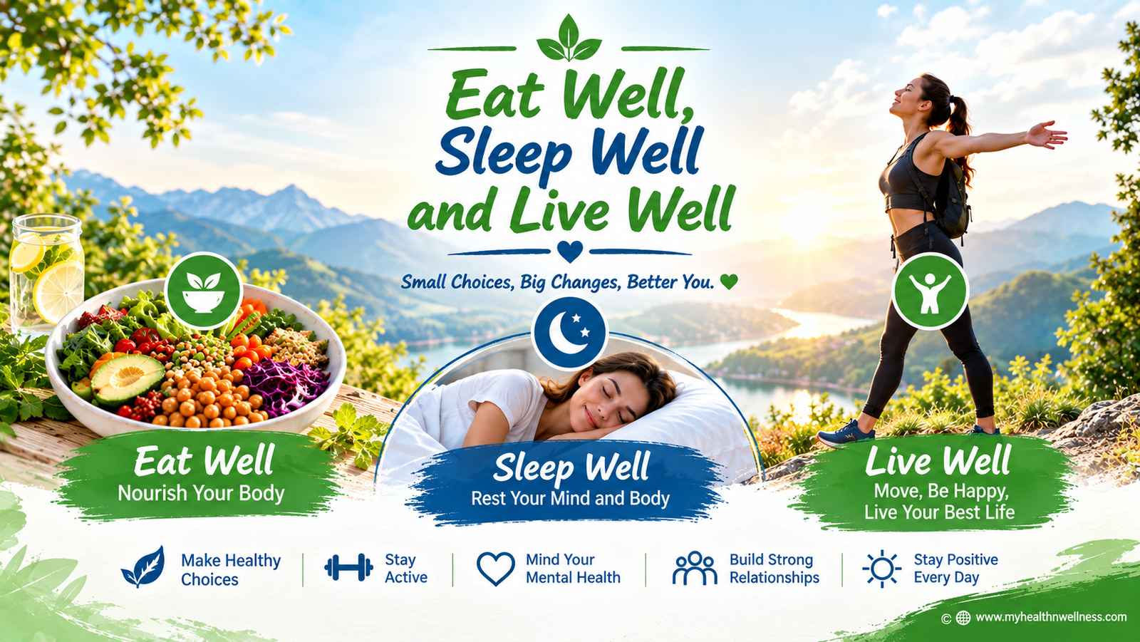 Eat Well, Sleep Well and Live Well